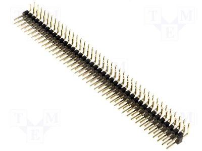 Рейка ZL212-80KG Щифтова рейка; щифтов; мъжки; PIN:80; ъглови; 2,54mm; THT; 2x40